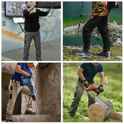 Men's Solid Color Tactical Work Pants
