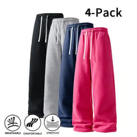 Rose Red + Navy Blue + Light Gray + Black